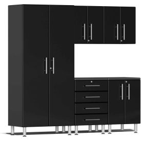 SUBLIME KITCHEN AND GARAGE CABINETS INC UG22050B Ulti-MATE Garage 2 Series 5-Piece Cabinet Set 130" x 21" x 80" Black image.