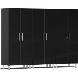SUBLIME KITCHEN AND GARAGE CABINETS INC UG22630B Ulti-MATE Garage 2 Series 3-Piece Tall Cabinet Set 106.5" x 21" x 80" Black image.