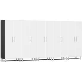 SUBLIME KITCHEN AND GARAGE CABINETS INC UG22650W Ulti-MATE Garage 2 Series 5-Piece Tall Cabinet Set 177.5" x 21" x 80" White image.
