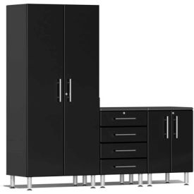 SUBLIME KITCHEN AND GARAGE CABINETS INC UG25030B Ulti-MATE Garage 2 Series 3-Piece Cabinet Set 83" x 21" x 80" Black image.