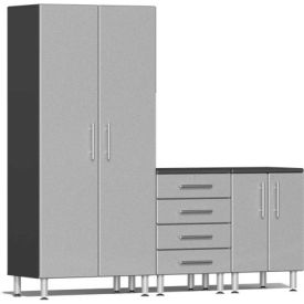 SUBLIME KITCHEN AND GARAGE CABINETS INC UG25030S Ulti-MATE Garage 2 Series 3-Piece Cabinet Set 83" x 21" x 80" Silver image.
