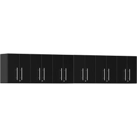 SUBLIME KITCHEN AND GARAGE CABINETS INC UG28060B Ulti-MATE Garage 2 Series 6-Piece Cabinet Set 141" x 14" x 23.6" Black image.