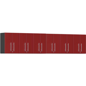 SUBLIME KITCHEN AND GARAGE CABINETS INC UG28060R Ulti-MATE Garage 2 Series 6-Piece Cabinet Set 141" x 14" x 23.6" Red image.