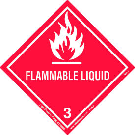LabelMaster HML6 Flammable Liquid Label, Worded, Paper, 500/Roll