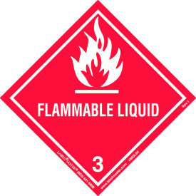 AMERICAN LABELMARK CO. HMSL60 LabelMaster®HMSL60 Flammable Liquid Label, Worded, PVC-Free Film 500/Roll image.