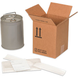 Berlin Unassembled Closed Head Steel Pail with Epoxy Phenolic Lining 1 Gallon Capacity Silver 