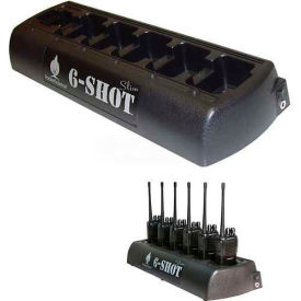 Klein Electronics Inc 6-Shot-Slim-CP 6-Shot™ Slim 6-Unit Battery Charger for Motorola CP200 Radios with Six 6-SHOT-CP200 Pods image.