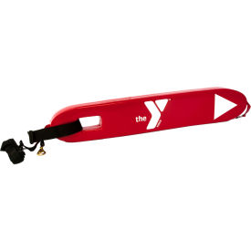 Kemp Usa 10-207-RED-YMCA Kemp USA Rescue Tube w/ CPR Mask Holder & YMCA Logo, 40"L, Red image.