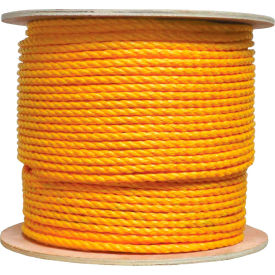 Kemp Usa 10-234-YEL-1/2 Kemp USA Premium Polypropylene Rope, 7200"L x 1/2"W, Yellow image.