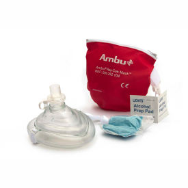 Kemp Usa 10-517 Ambu CPR Mask in Red Pouch, 10-517 image.