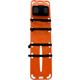 Aquatic Plastic Spineboard With Head Blocks And Straps view 2
