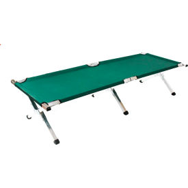 Aluminum Military Folding Cot, Green view 2