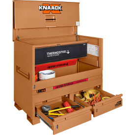 Knaack Llc 89-DH Knaack 89DH Storagemaster® Piano Box w/ Junk Trunk™ & Thermosteel™, Steel, Tan image.
