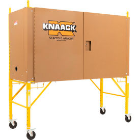 Knaack Llc SA-01 Knaack Armour™ Mobile Secured Storage For Baker-Style Scaffold, 30"L x 74"W x 40-1/2"H, Tan image.