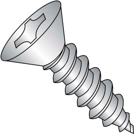 Kanebridge Corporation 0405ABPF188 #4 x 5/16 Phillips Flat Self Tapping Screw Type AB Full Thread 18-8 Stainless Steel - Pkg of 5000 image.