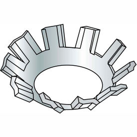 Kanebridge Corporation 04WEC #4 External Tooth Countersunk Lock Washer - Zinc - Pkg of 10000 image.