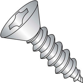 Kanebridge Corporation 0606APF188 #6 x 3/8 Phillips Flat Self Tapping Screw Type A Fully Threaded 18-8 Stainless Steel - Pkg of 5000 image.