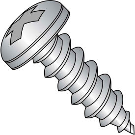 Kanebridge Corporation 0808APP188 #8 x 1/2 Phillips Pan Self Tapping Screw Type A Fully Threaded 18-8 Stainless Steel - Pkg of 5000 image.