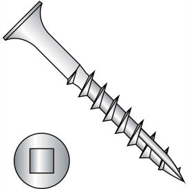 #8 x 3 Bugle Square Drive Course Thread Type 17 Point Deck Screw 18-8 Stainless Steel - Pkg of 500 