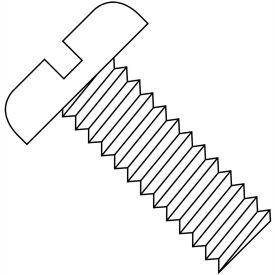 Kanebridge Corporation 1004MSPN 10-24 x 1/4 Slotted Pan Machine Screw - Full Thread - Nylon - Pkg of 2500 image.