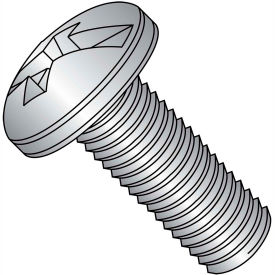 Kanebridge Corporation 1408MCP188 1/4-20X1/2  Combination Pan Head Machine Screw Fully Threaded 18 8 Stainless Steel, Pkg of 1000 image.