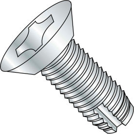 Kanebridge Corporation 14121PU 1/4-20X3/4  Phillips Flat Undercut Thread Cutting Screw Type 1 Fully Threaded Zinc, Pkg of 2000 image.