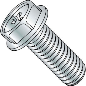 1/4-20X3/4  Phillips Indented Hex Washer Machine Screw Fully Threaded Zinc, Pkg of 2000