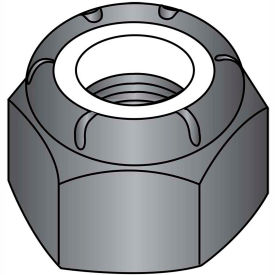 Kanebridge Corporation 14NSBZ 1/4-20  Nylon Insert Hex Lock Nut Black Zinc, Pkg of 2000 image.