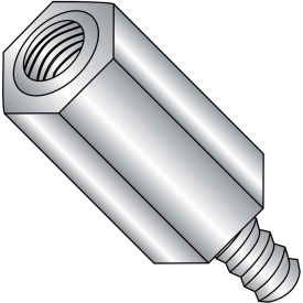 10-32 x 7/8 Five Sixteenths Hex Male Female Standoff - Stainless Steel - Pkg of 100