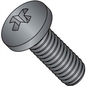 Kanebridge Corporation MS51957-80B 1/4-20 x 5/8 MS51957-B Phillips Pan Machine Screw Coarse - Full Thread - S/S - Black Ox - Pkg of 500 image.