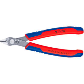 Knipex Tools Lp 78 03 125 KNIPEX® Electronic Super Knips With Box Joint Design & Comfort Grip, 5" OAL image.