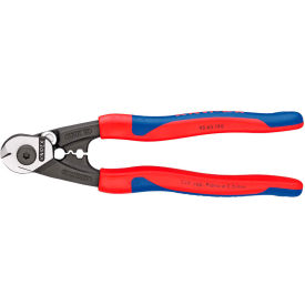 Knipex Tools Lp 95 62 190 SBA KNIPEX® 95 62 190 SBA Wire Rope Cutters-Comfort Grip 7-1/2" OAL image.