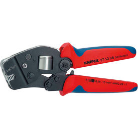 KNIPEX® 97 53 09 Crimping Pliers-Self-Adjusting - Comfort Grip 7-1/2" OAL 28-5 AWG 