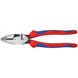 Knipex Tools Lp 09 12 0240 Knipex® High Leverage Linemans Plier W/ Fish Tape Puller & Crimper image.