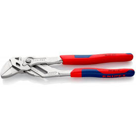 Knipex Tools Lp 86 05 250 Knipex® Chrome Plated Plier Wrench W/ Multi Component Handle, 10"L image.
