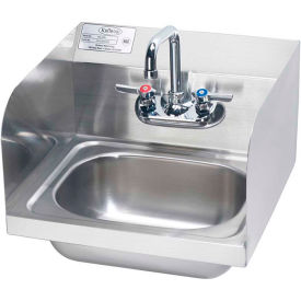 Krowne HS-26L Krowne® HS-26L 16" Hand Sink With Side Splashes Compliant, Wrist Handles image.