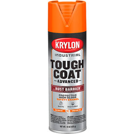 Krylon Products Group-Sherwin-Williams K00559008 Krylon® Tough Coat Advance  Spray Paint w/ Rust Barrier Technology, 20 oz., Gloss Safety Orange image.