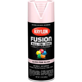 Krylon Products Group-Sherwin-Williams K02717007 Krylon Fusion All-In -One Combination Aerosol Paint & Primer, Gloss Pink Blush, 12 oz. - Pkg Qty 6 image.