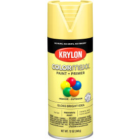 Krylon Products Group-Sherwin-Williams KO5507007 Krylon® Colormaxx™ Paint & Primer, 12 oz., Gloss Bright Idea image.