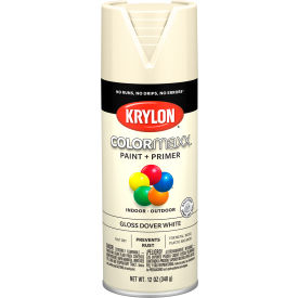 Krylon Products Group-Sherwin-Williams KO5516007 Krylon® Colormaxx™ Paint & Primer, 12 oz., Gloss Dover White image.
