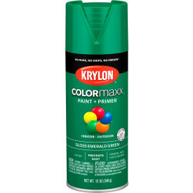 Krylon Products Group-Sherwin-Williams KO5517007 Krylon® Colormaxx™ Paint & Primer, 12 oz., Gloss Emerald Green image.