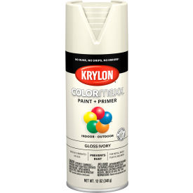 Krylon Products Group-Sherwin-Williams KO5524007 Krylon® Colormaxx™ Paint & Primer, 12 oz., Gloss Ivory image.