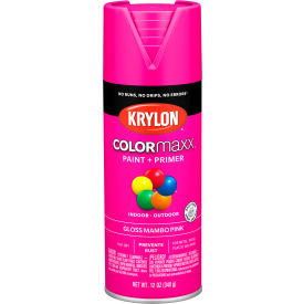Krylon Products Group-Sherwin-Williams KO5528007 Krylon® Colormaxx™ Paint & Primer, 12 oz., Gloss Mambo Pink image.