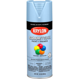 Krylon Products Group-Sherwin-Williams KO5530007 Krylon® Colormaxx™ Paint & Primer, 12 oz., Gloss Peekaboo Blue image.