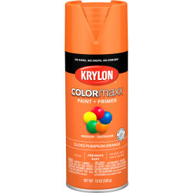 Krylon Products Group-Sherwin-Williams KO5532007 Krylon® Colormaxx™ Paint & Primer, 12 oz., Gloss Pumpkin Orange image.