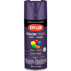 Krylon Products Group-Sherwin-Williams KO5533007 Krylon® Colormaxx™ Paint & Primer, 12 oz., Gloss Purple image.