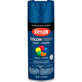 Krylon Products Group-Sherwin-Williams KO5535007 Krylon® Colormaxx™ Paint & Primer, 12 oz., Gloss Regal Blue image.