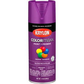 Krylon Products Group-Sherwin-Williams KO5536007 Krylon® Colormaxx™ Paint & Primer, 12 oz., Gloss Rich Plum image.