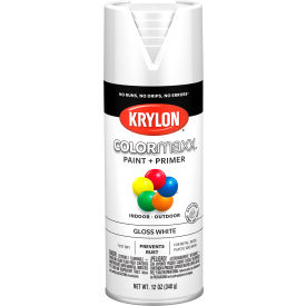 Krylon Products Group-Sherwin-Williams KO5545007 Krylon® Colormaxx™ Paint & Primer, 12 oz., Gloss White image.