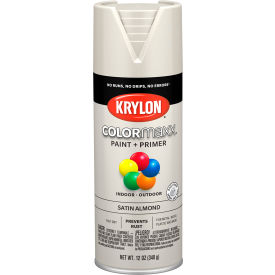 Krylon Products Group-Sherwin-Williams KO5554007 Krylon® Colormaxx™ Paint & Primer, 12 oz., Satin Almond image.